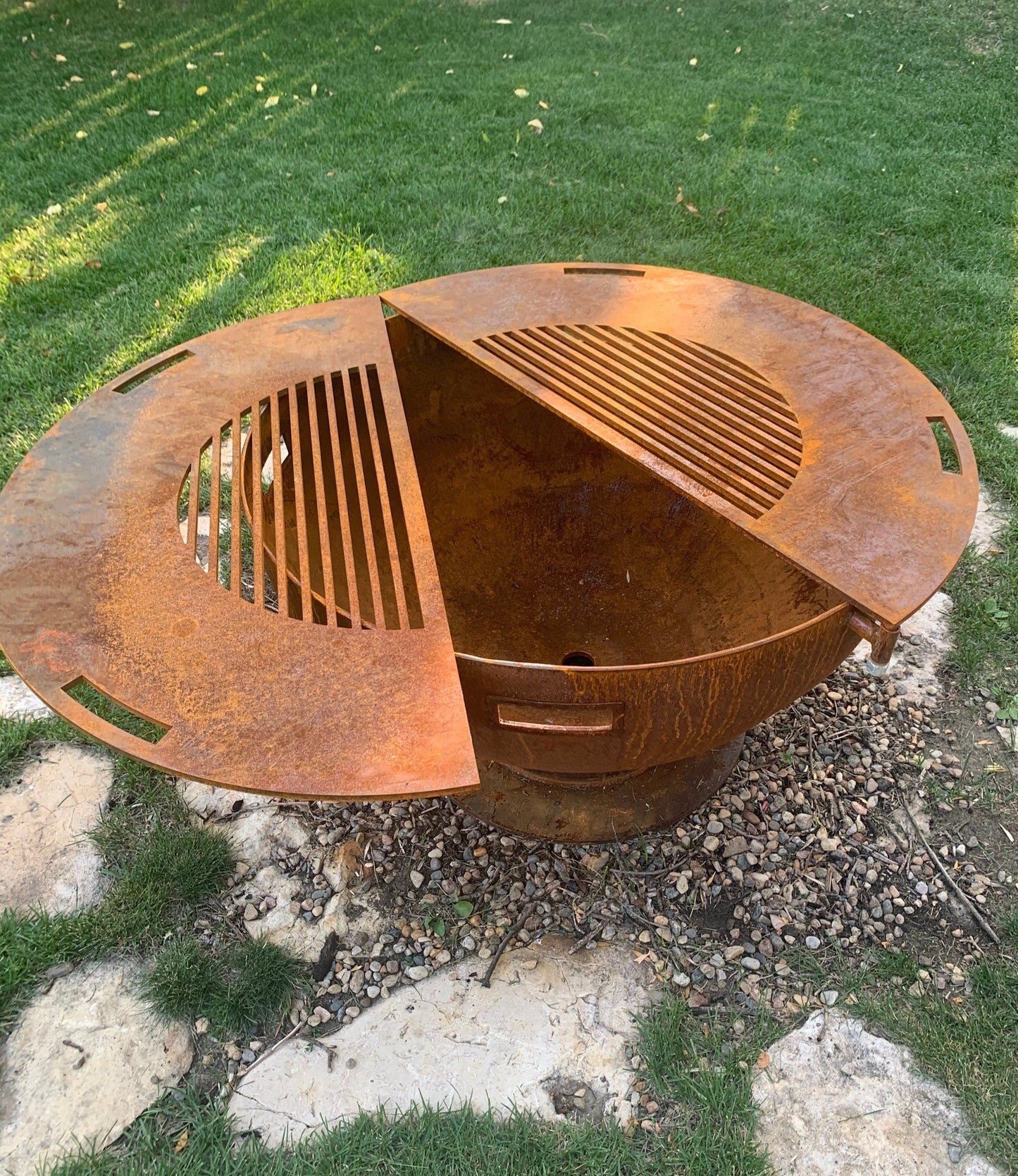 FIRE BOWL + SWINGING COOK GRATE (LOCAL PICK UP)