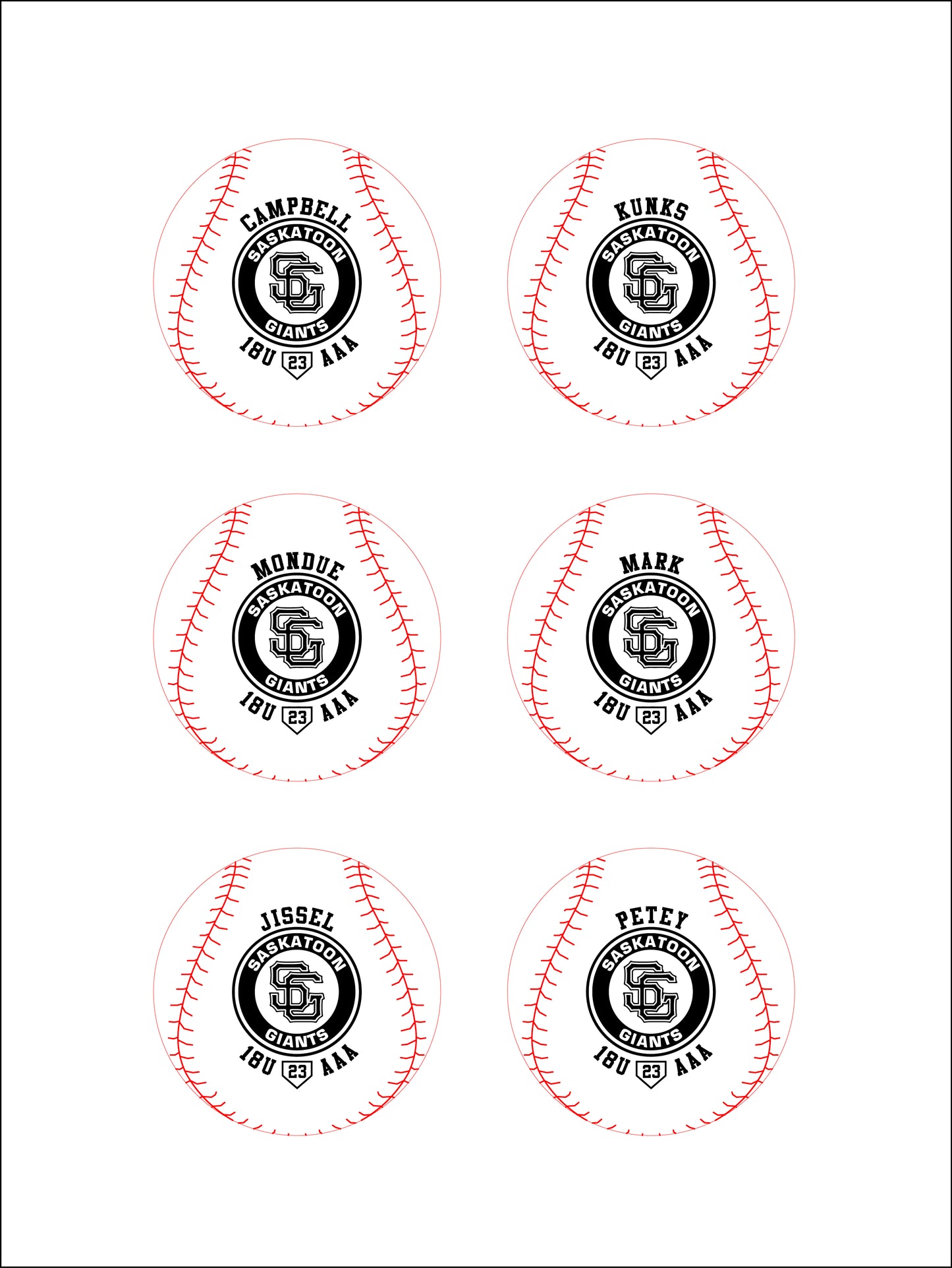 ENGRAVED HARDBALLS