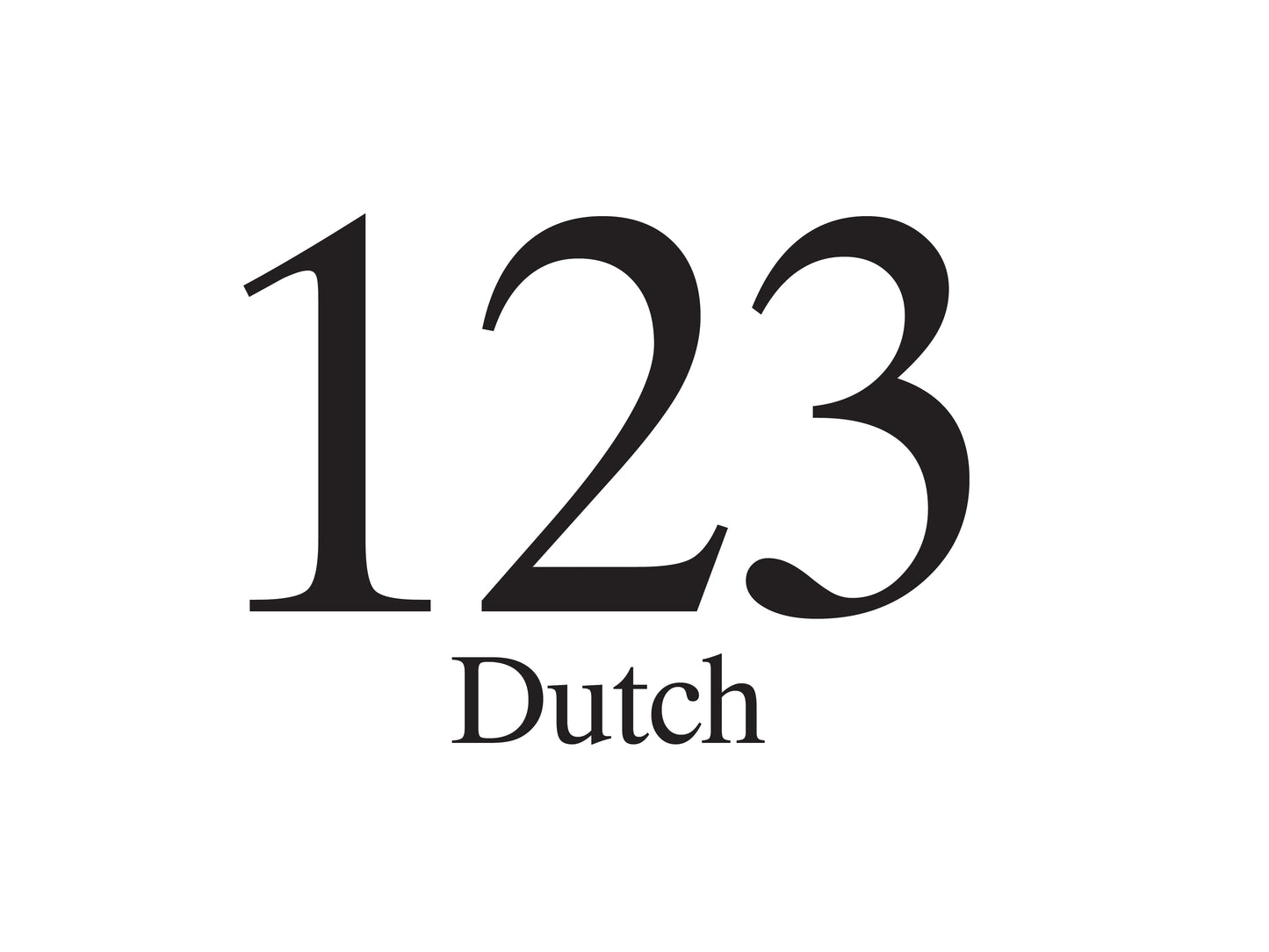 HOUSE NUMBERS: Dutch