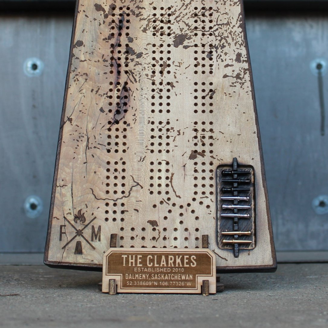 SASK CRIBBAGE BOARD