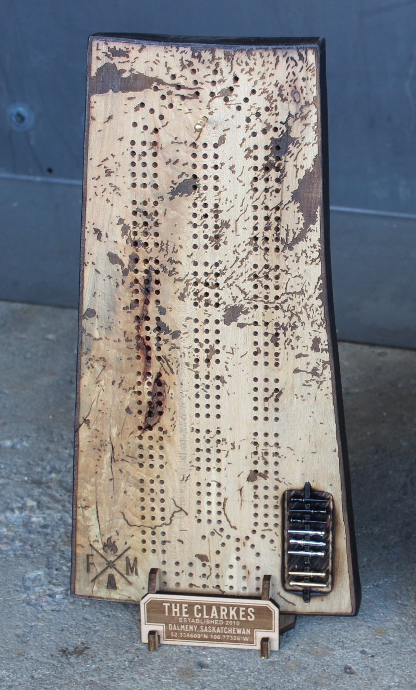 SASK CRIBBAGE BOARD