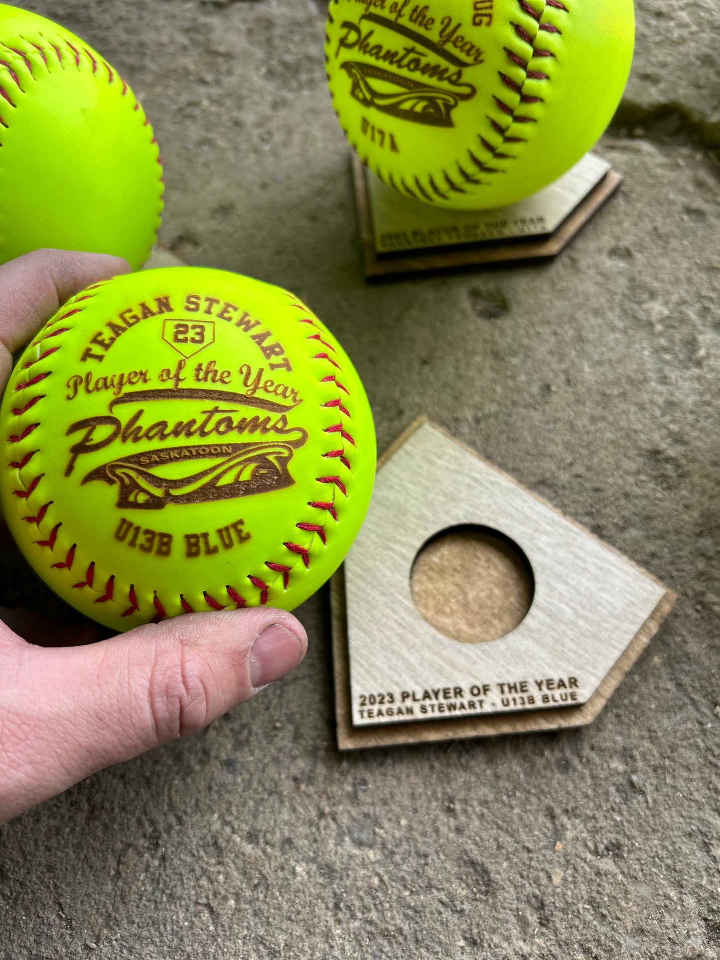 ENGRAVED SOFTBALLS