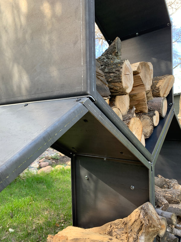 WOOD STORAGE RACK - STACKABLE DESIGN – Flatland Metalworks