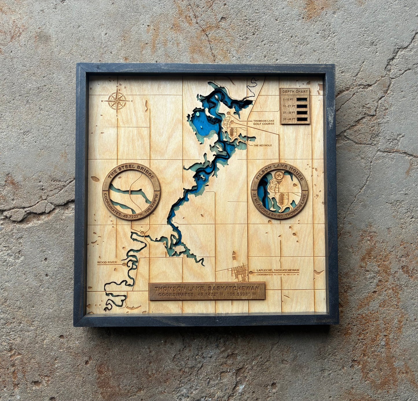LAYERED LAKE SIGN
