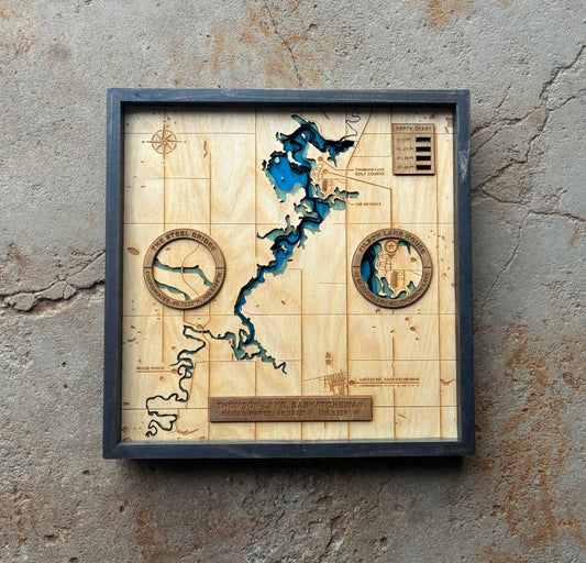 LAYERED LAKE SIGN