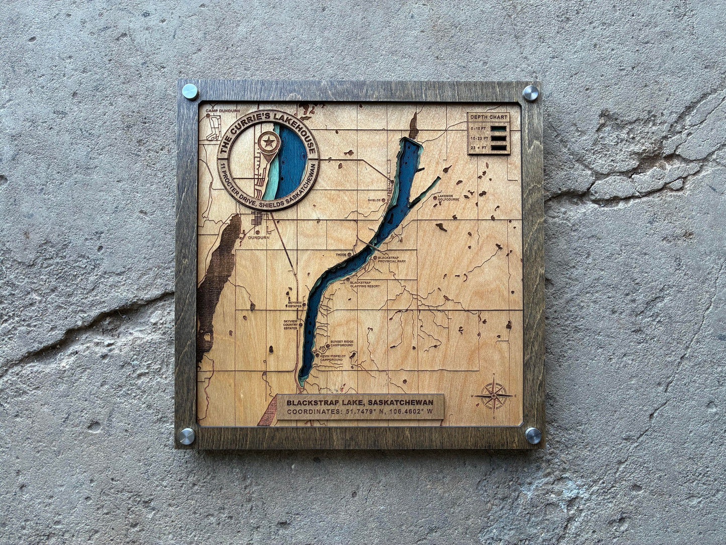 LAYERED LAKE SIGN