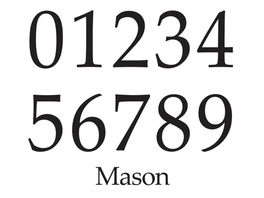 HOUSE NUMBERS: Mason